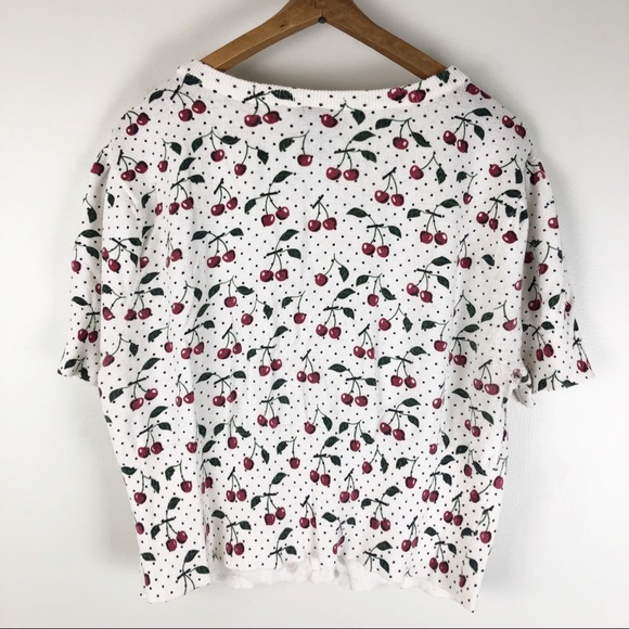 Torrid | cropped cherry cardigan short sleeve Q324 - Picture 2 of 6